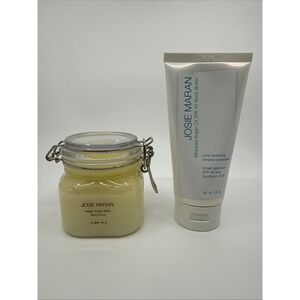 Josie Maran Argan Sugar Balm Body Scrub & Whipped Argan Oil Sunscreen New